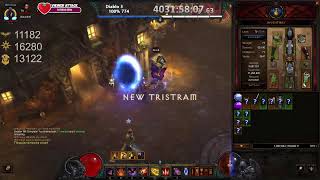 Day 774: (Worlds First) Diablo 3 100% Solo Non Seasonal Speedrun w/RoS & Necro (ENVTuber)