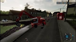 New equipment/crash with truck/work at the garden project |Public Work |Fs22 |Ps4