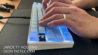 Jwick T1 Tactile Frankenswitch | i61 | Typing Test