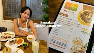 Living in Samal Island Philippines: Trying local restaurant. 🍗🥘☁️🌞