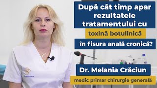 După cât timp apar rezultatele tratamentului cu toxină botulinică în fisura anală cronica?