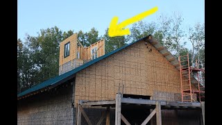 Check This Out!  We're Building A Lookout On The Roof Of Our Post And Beam Building.