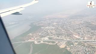 Aeroplane view of KOLKATA METRO , MUMBAI WATER RESERVOIR AND ULWE BRIDGE