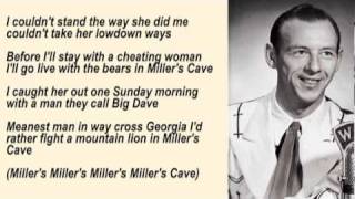 Hank Snow - Miller's Cave with Lyrics