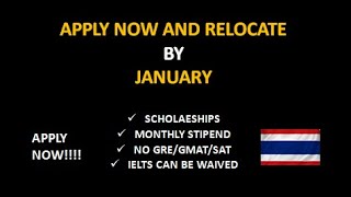 SCHOLARSHIPS FOR INTERNATIONAL STUDENTS | MONTHLY STIPEND | NO SAT/GRE/GMAT | IELTS CAN BE WAIVED