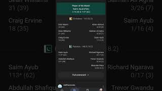 Pakistan won the match against Zimbabwe #ICC #cricket
