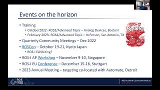 ROS I Americas - Program & Tech Happenings