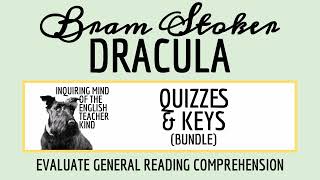 Dracula by Bram Stoker Quiz and Answer Key Bundle for High School