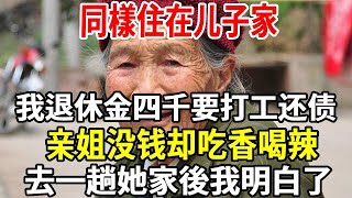 兒子市區強行買房，我退休金 4000 還打工還債，親姐沒錢卻瀟灑，去趟她家後我懂了！【老人社】