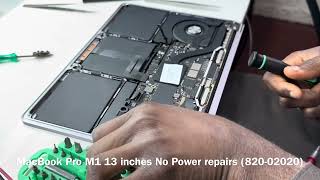 Macbook Pro M1 13 inches A2338 No Power repairs