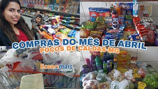 ÚLTIMAS COMPRAS DO MÊS NO SUPERMERCADO DE POÇOS DE CALDAS- MG (ABRIL)