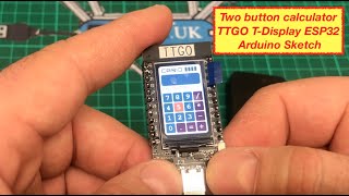 Two button calculator TTGO T-Display ESP32 - Arduino Sketch