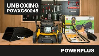 POWERPLUS - POWXG60245 grasmaaier Unboxing