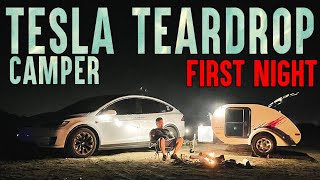 First Night in the Tesla Teardrop Trailer