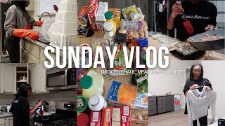 SUNDAY VLOG! HUGE Grocery Haul, Cooking, Meal Prep, Cleaning!