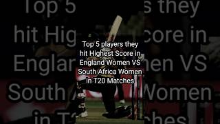 Highest Score hitted in England Women VS South Africa Women in T20 Matches #highestscore #records