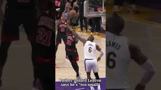 PatBev Says Too Small on Lebron James | #shorts