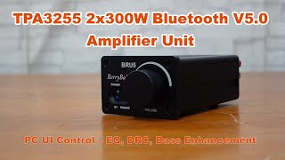 TPA3255 Stereo 300W Bluetooth Amplifier Unit Supporting PC UI Control EQ DRC Bass Enhancement