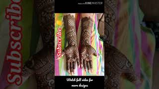 25 + bridal henna mehindi designs latest # shorts