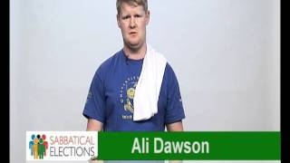 2012 Sabbatical Election : VP Sport Ali Dawson