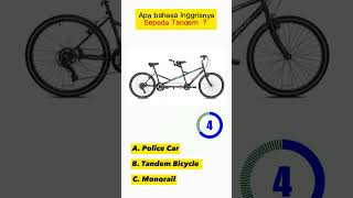 Tebak Bahasa Inggris Alat Transportasi #shorts