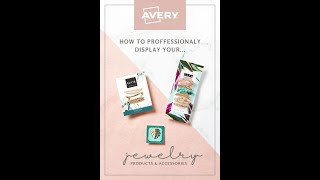 How To Make Jewelry Display Cards With Avery! #shorts