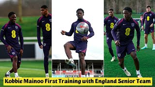 🔥 Kobbie Mainoo First Training with England Senior Team