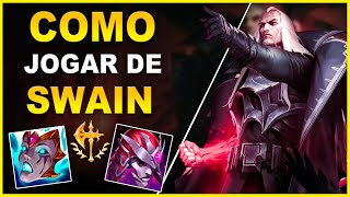 COMO JOGAR DE SWAIN MID E SUP - LEAGUE OF LEGENDS 2023