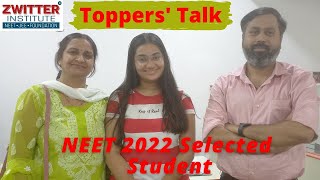 Shreya shrivastava लखनऊ NEET2022 Result | Toppers'Talk  | With Ambrish Mishra Sir | Zwitterian