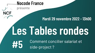 🍿Table Ronde #5 - Comment concilier salariat et side-project ?