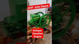 fully restored 6hp John Deere hit and miss engine running