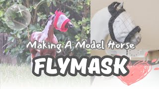 DIY Traditional Model Horse Flymasks!! #breyer #modelhorses #schleich