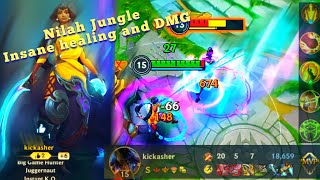 Nilah Jungle Wildrift gameplay | my back.. my back!