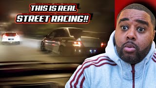 NISSAN GTR VS TURBO CIVIC STREET RACING REACTION!!