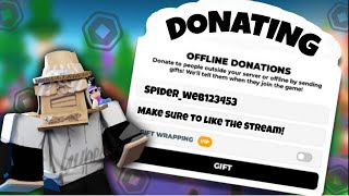 🔴🔴 DONATING ROBUX IN PLS DONATE 🔴🔴