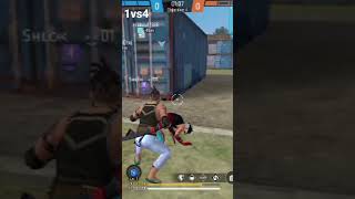 1vs4 wait till end.. #freefire #shorts #trendingshorts #trendingsong #wizardgaming #subscribe