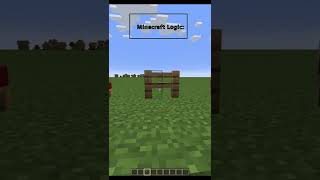 Minecraft Logic... #Logic #Minecraft #test #shorts