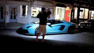 BLU CEPHEUS Lamborghini Aventador - Unique Color - LIGHT PAINTING