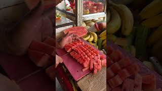 Fruit Ninja of WATERMELON | Amazing Fruits Cutting Skills| Indian Street Food in 2024 #shorts #food