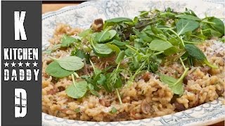 BACON & MUSHROOM RISOTTO | FAMILY COOKING | KITCHEN DADDY