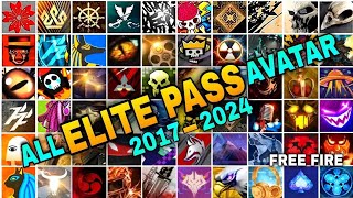 FREE FIRE 😯 ALL 1 TO 55 ELITE PASS 😱 AVATAR AND BANNER ☠️ #adgaming100k #oldelitepass #oldavatar