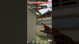 How to use RAZE ULT 999iq #shorts #gaming #valorantshorts #valorantclips #viral #trending