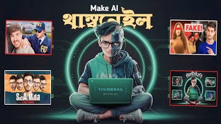 AI দিয়ে থাম্বনেইল ডিজাইন | Make A Thumbnail for YouTube Videos with Using AI 2024 Bangla