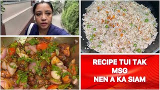 Recipe Tui Tak MSG AJI-NO-MOTO®️ Nen A Ka Siam | Garlic Butter Fried Rice | Chicken Dry Fry