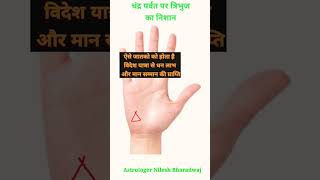 चंद्र पर्वत पर त्रिभुज का चिन्ह #shorts #viral #viral #palmistry