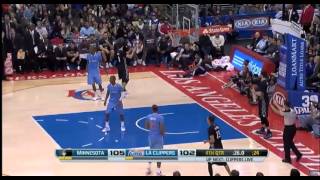 blake griffin huge dunk vs wolves