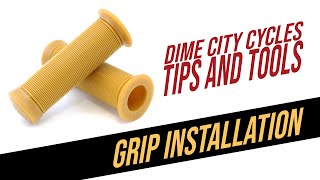 How to install grips on a motorcycle