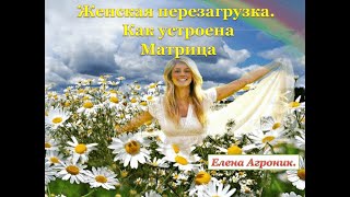 Агроник Елена. Женская перезагрузка  Как устроена МАТРИЦА.