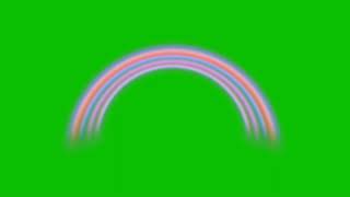 Rainbow green screen and black screen /chroma key (neon, changing colours)