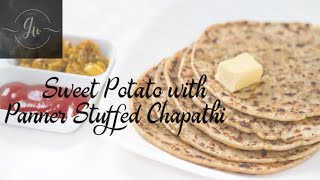 Healthy Food Hack for Kids🧒: Sweet Potato with Panner Stuffed Chapathi😋.